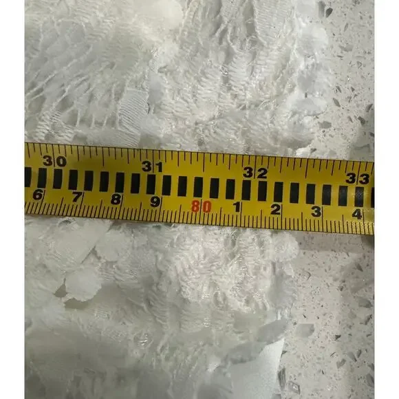 Silk Blend White Floral Bianka Dress Size XL - Picture 5 of 5